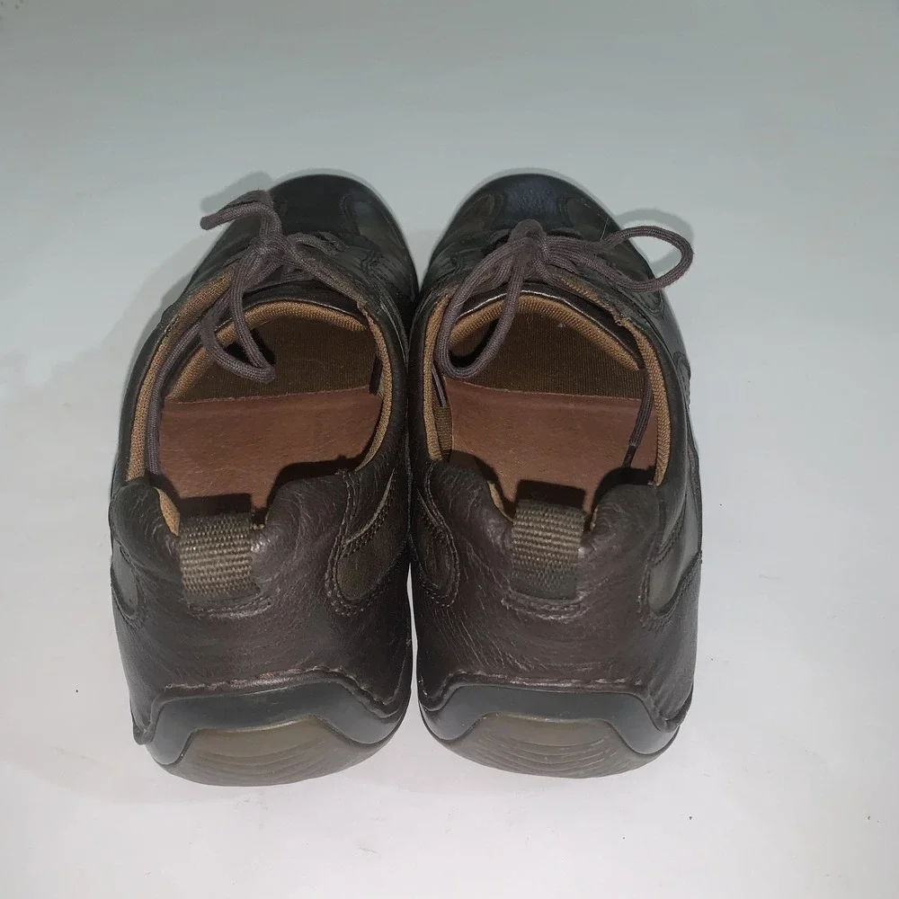 Rockport Shoes Mens Size 10.5 Brown Leather Lace Up Casual Comfort Sneakers
